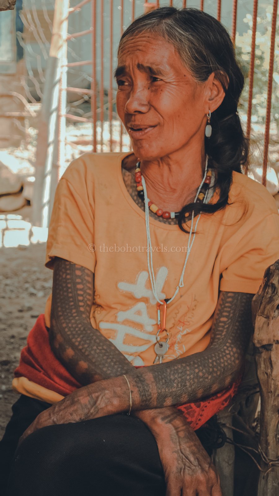 Tattooed woman in Buscalan, Kalinga
